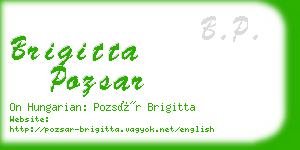 brigitta pozsar business card